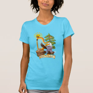 T-shirt Musique à l'âme, Eagle jouant une harpe, femmes