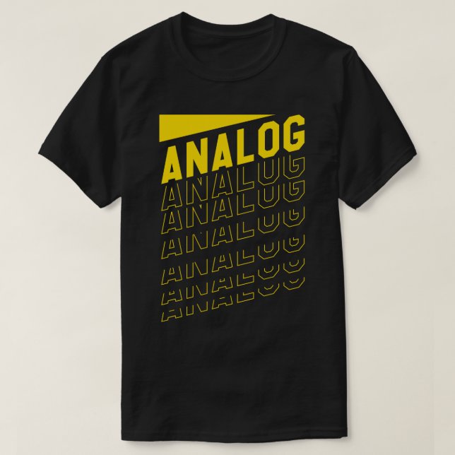T-shirt Musique analogique rétro (Design devant)