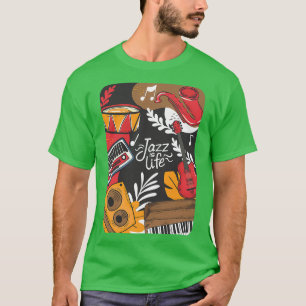 T-shirt Musique Art africain