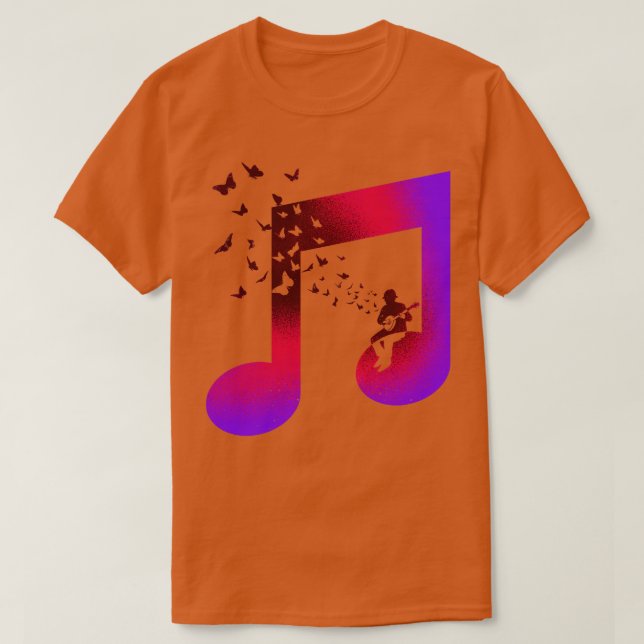T-shirt Musique Banjo Butterfly (Design devant)