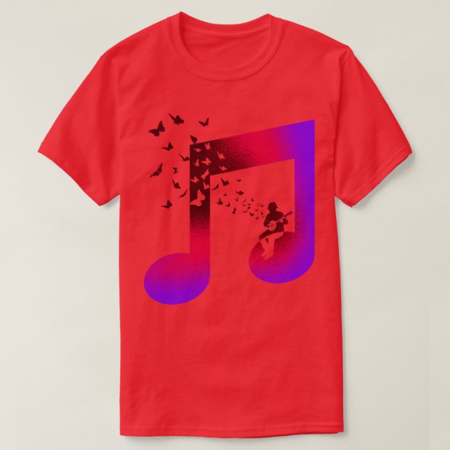 T-shirt Musique Banjo Butterfly (Design devant)