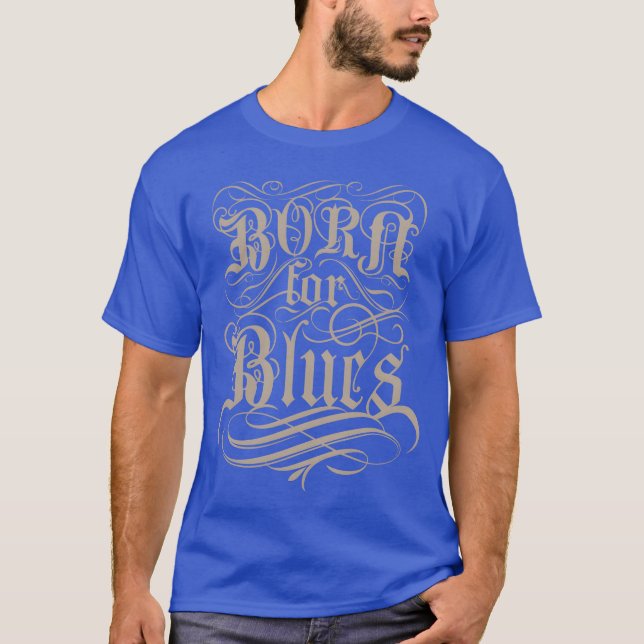 T-shirt musique blue (Devant)