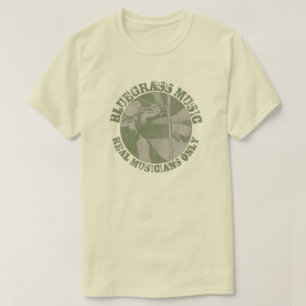 T-shirt Musique Bluegrass Musiciens réels seulement des jo