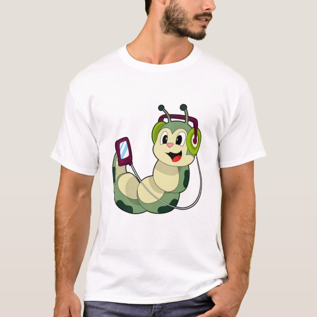 T-shirt Musique casque Caterpillar (Devant)