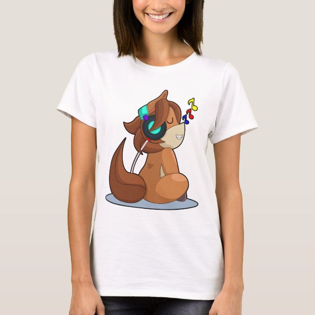 T-shirt Musique Casque de Cheval (Devant)