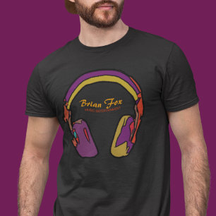 T-shirt Musique casque DJ personnalisée