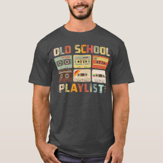 T-shirt Musique Cassette 80s Rétro Old School Playlist re