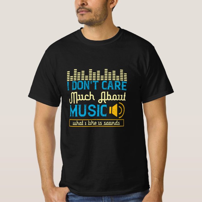T-shirt Musique - Ce que j'aime est sons (Devant)