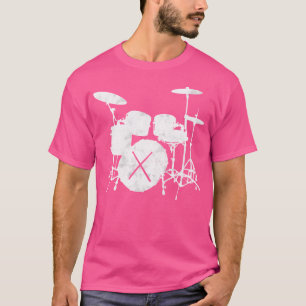 T-shirt Musique Chemise Tambour Ensemble Avec Bâtons De Ta