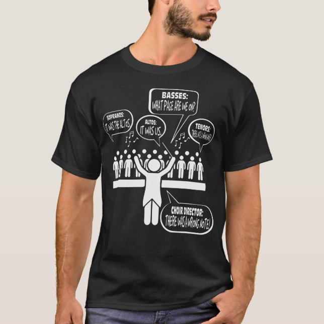 T-shirt Musique Chorale Chants Membres Dire Drôle Christma (Devant)