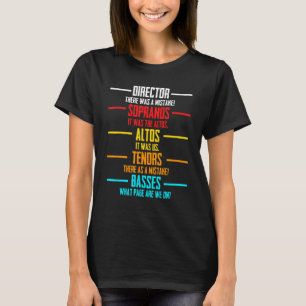 T-shirt Musique Chorale Musicien Appréciation Théâtre Dire
