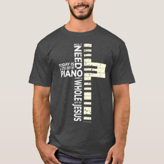 T-shirt Musique chrétienne Musique rock Piano