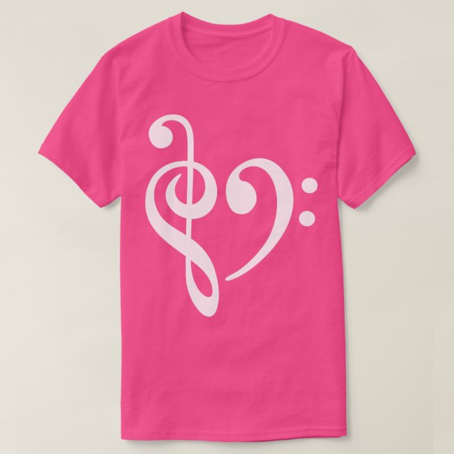 T-shirt Musique Clef Bass (Design devant)