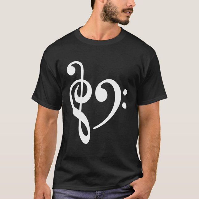 T-shirt Musique Clef Bass (Devant)