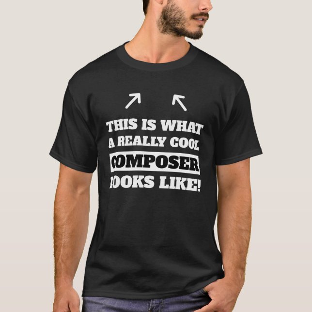 T-shirt Musique Composante Citation Idée (Devant)