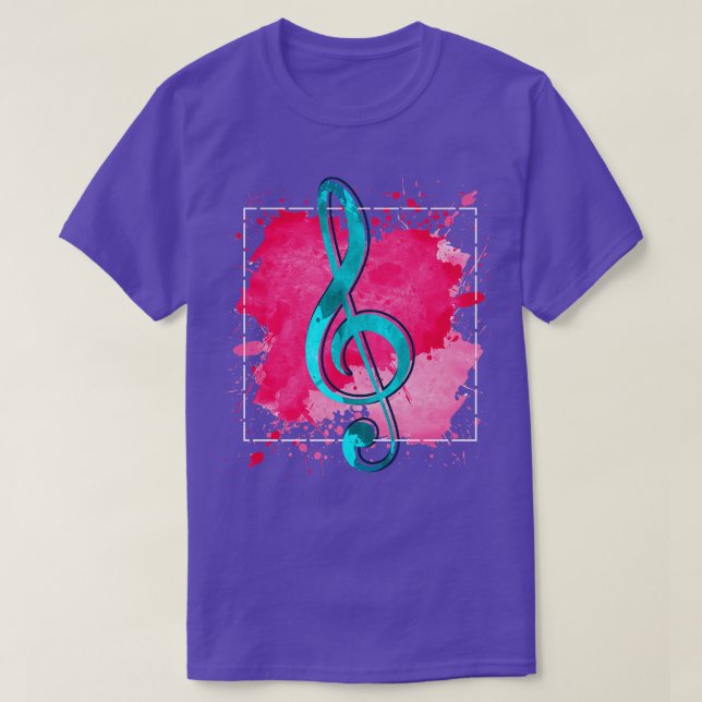 T-shirt Musique compositeur cadeau Treble Clef (Design devant)