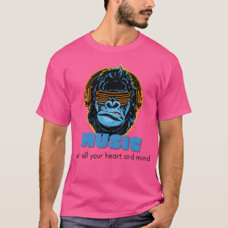 T-shirt Musique Cottage Core Musique Teé boy