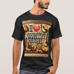 T-shirt Musique country.