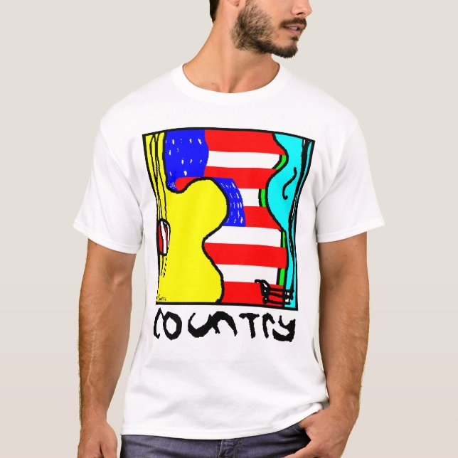 T-shirt Musique country (Devant)