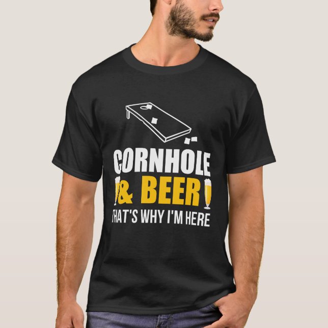 T-shirt Musique country et bière froide glacée (Devant)