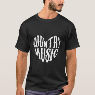 T-shirt Musique Country J'aime la musique country