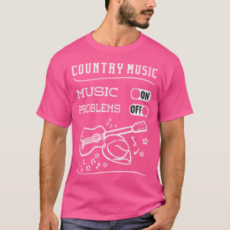 T-shirt Musique country musicienne musicienne d'instrument