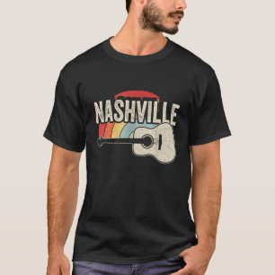 T-shirt Musique country unifiée Retro Nashville Musicien G
