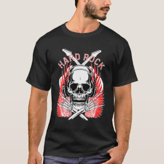 T-shirt Musique crâne Hard Rock – Rock & Roll audacieux