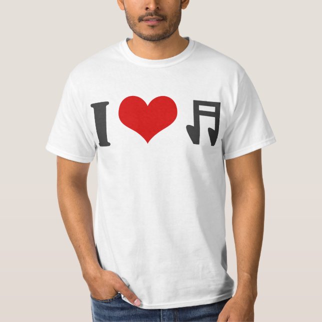 T-shirt Musique d'amour (Devant)