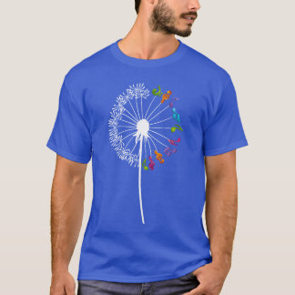 T-shirt Musique dandelion fleur musique notes cadeau