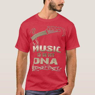 T-shirt Musique Dans Mon ADN Musique Lover Bass Player