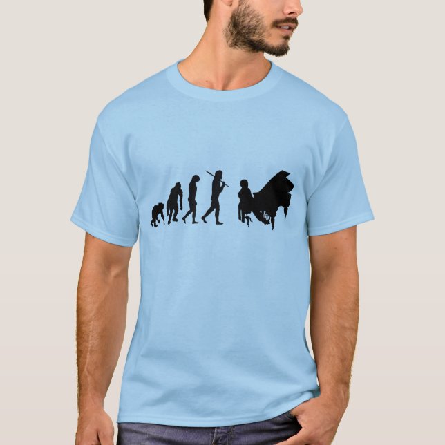 T-shirt Musique de Bach Mozart Beethoven de pianistes de (Devant)