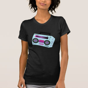T-shirt Musique de Boom Box Isométrique Cool Basse