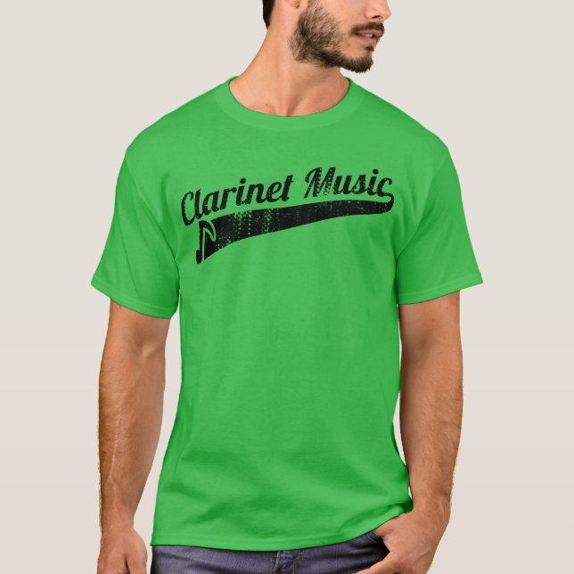 T-shirt Musique de clarinette garçon (Devant)