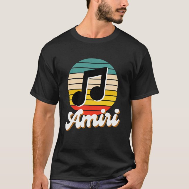 T-shirt Musique de coucher de soleil Amiri (Devant)