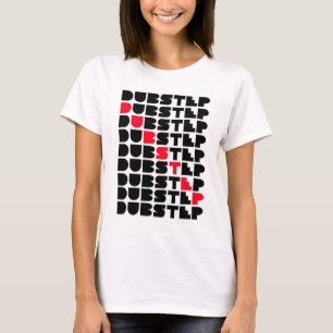 T-shirt Musique de Dubstep de types de filles de MUR de
