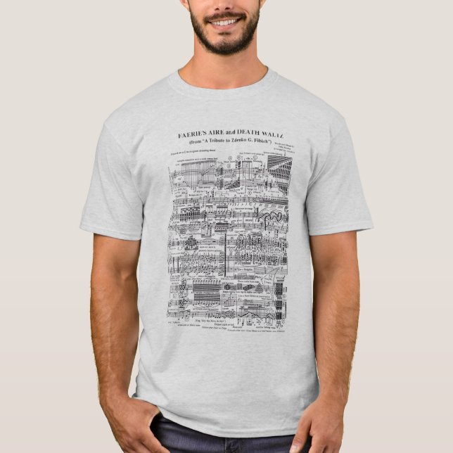 T-shirt musique de feuille (Devant)