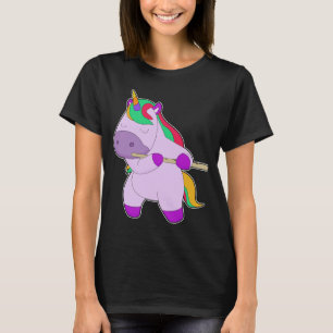 T-shirt Musique de flûte de musicien licorne