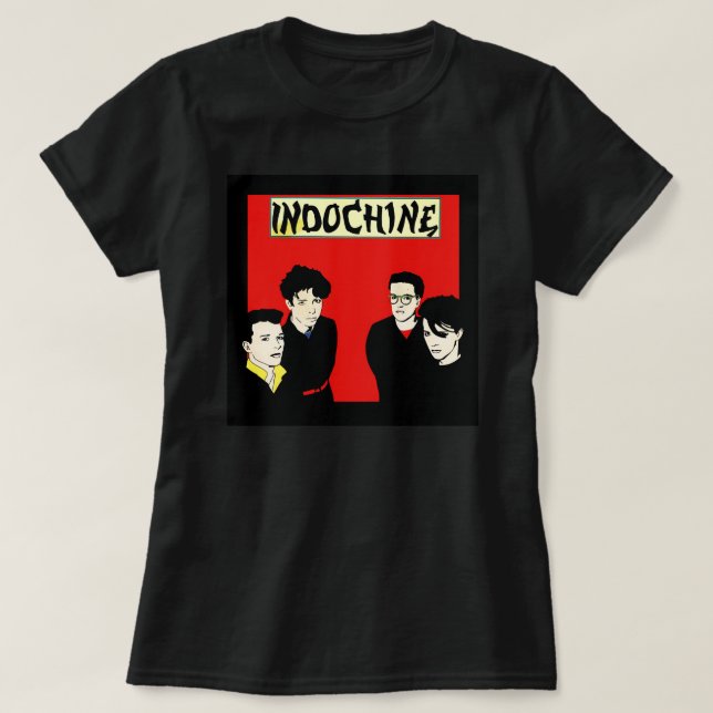 T-shirt musique de groupe indochine rock n roll (Design devant)