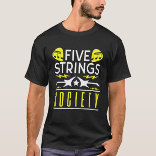 T-shirt Musique de Guitare Five Strings Society