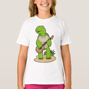 T-shirt Musique de guitare musicienne de tortue