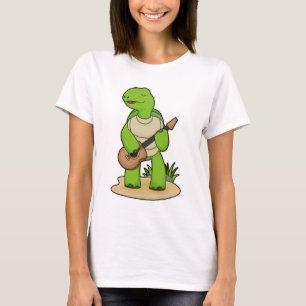 T-shirt Musique de guitare musicienne de tortue