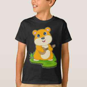 T-shirt Musique de guitare musicienne Hamster