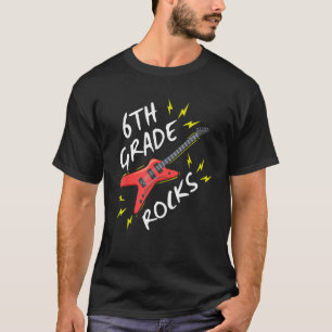 T-shirt Musique de guitare rock de 6e année Retour à l'éco