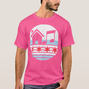 T-shirt Musique de House de Chicago Dj Edm