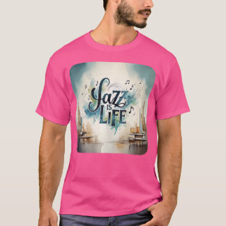 T-shirt Musique de jazz Sax Saxophone Trumpet Piano Bass t