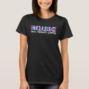T-shirt Musique de la maison toute la nuit illusion optiqu