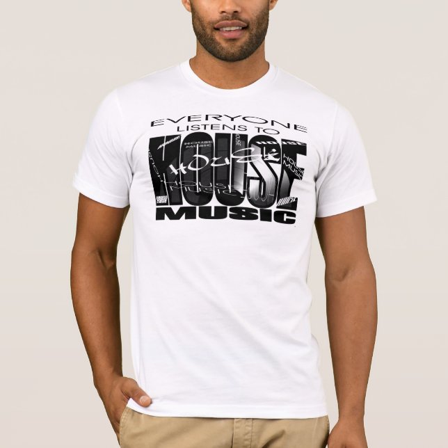 T-shirt MUSIQUE de MAISON - chacun écoute (Devant)