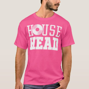 T-shirt Musique de Maison Househead Dj Vinyle Edm Festival