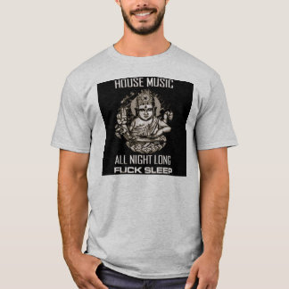 T-shirt musique de maison toute la nuit